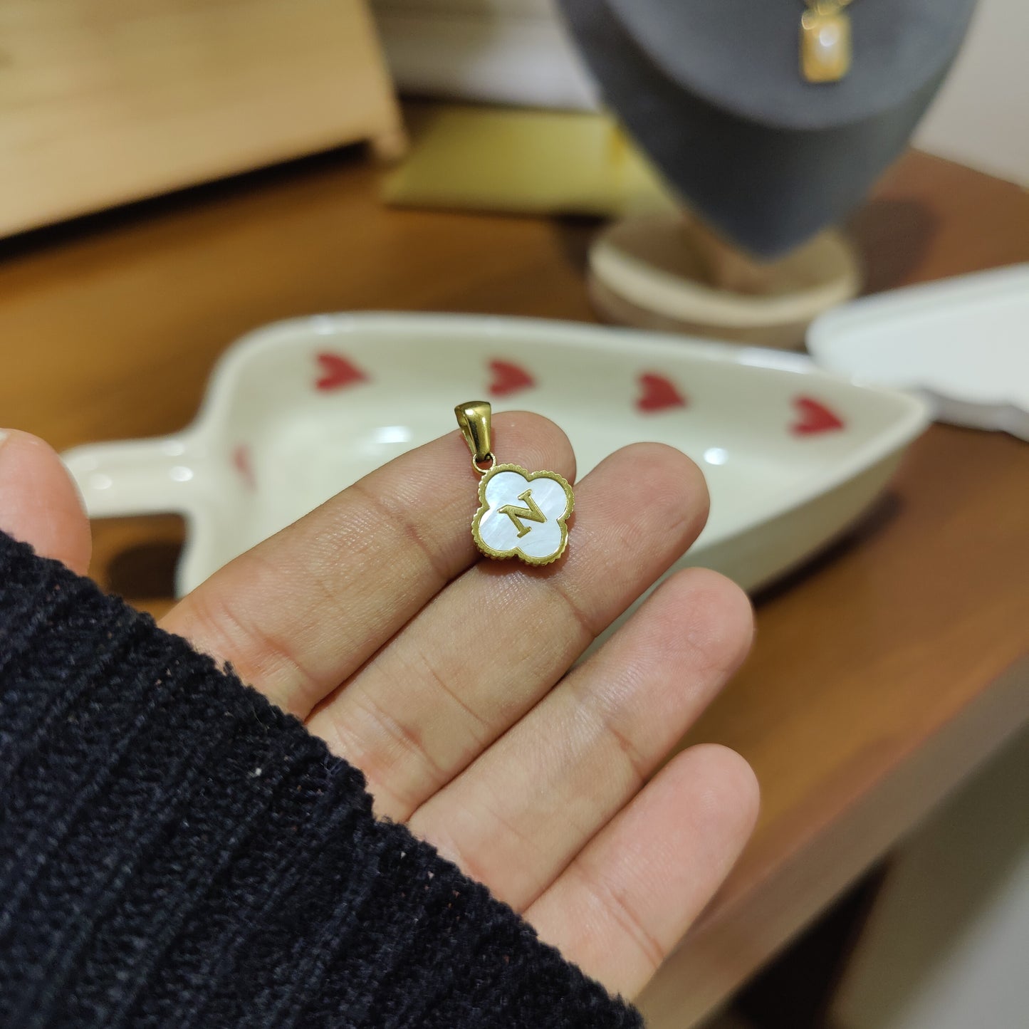 Initial N clover charm