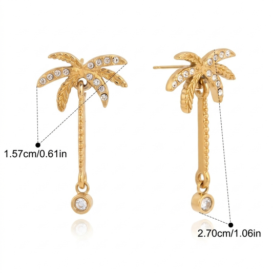 Palm earrings