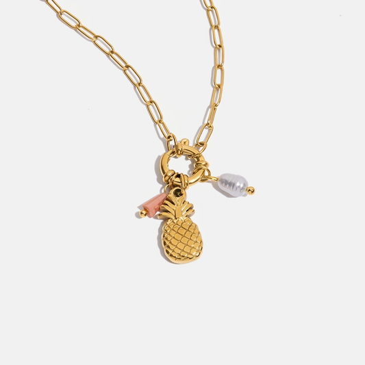 Pineapple charms neckpiece