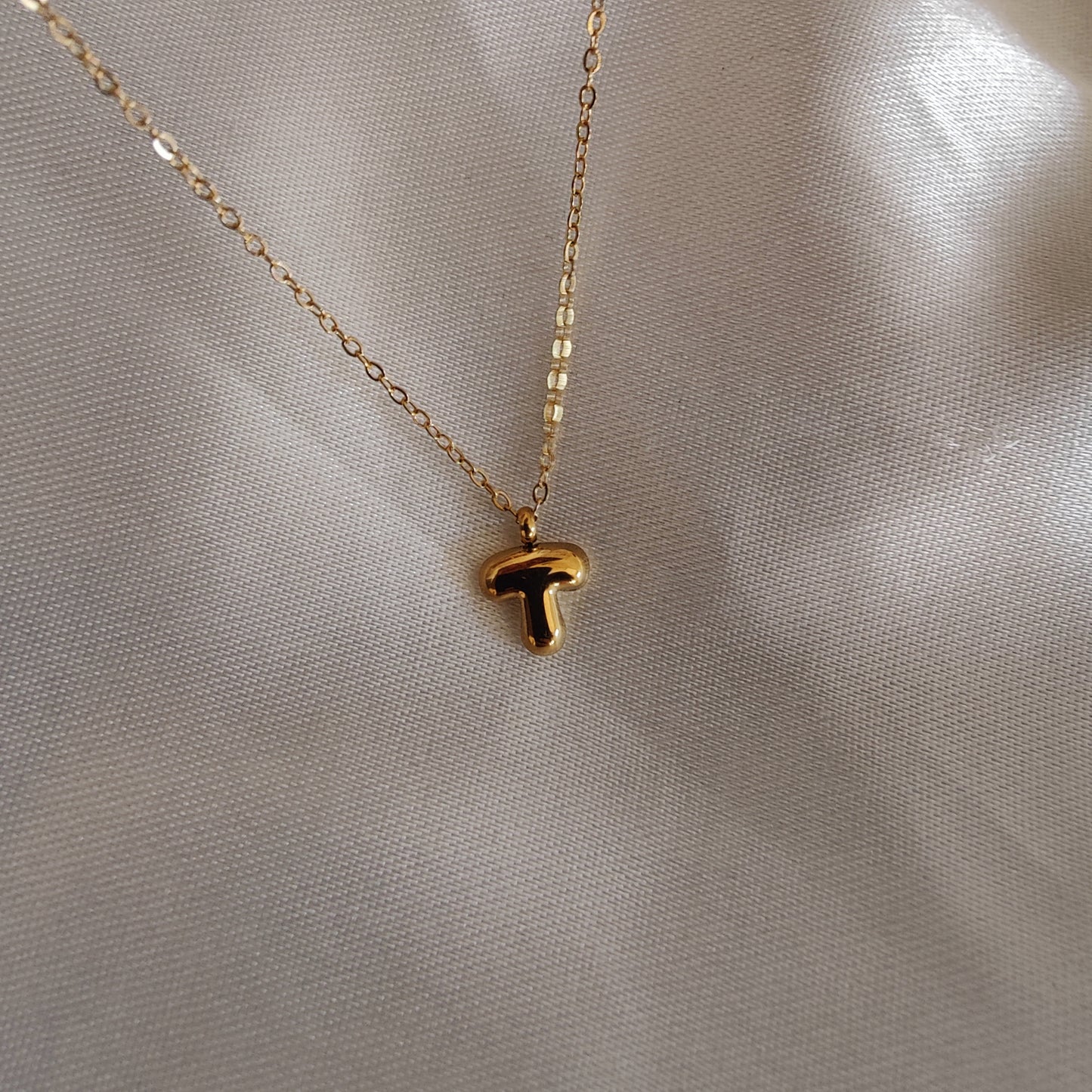 Mini bubble Initial Neckpieces