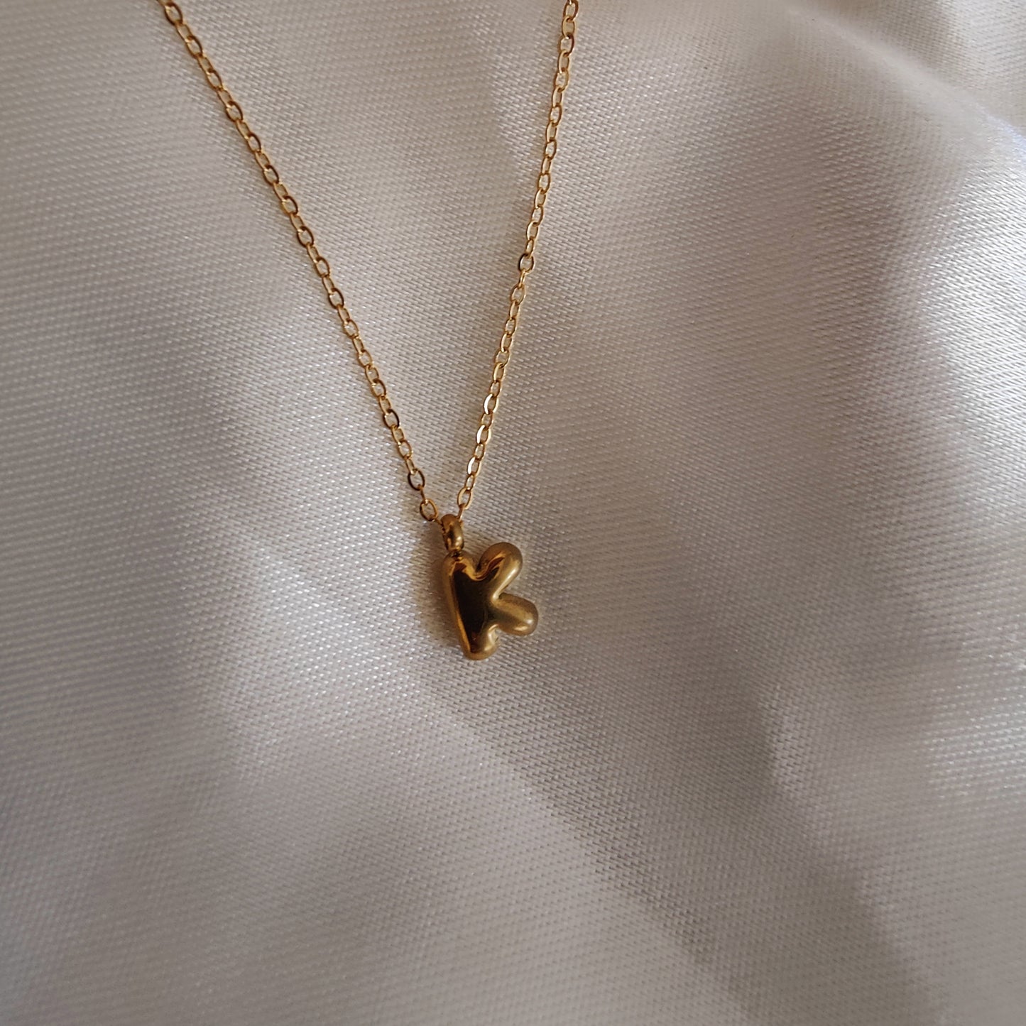 Mini bubble Initial Neckpieces