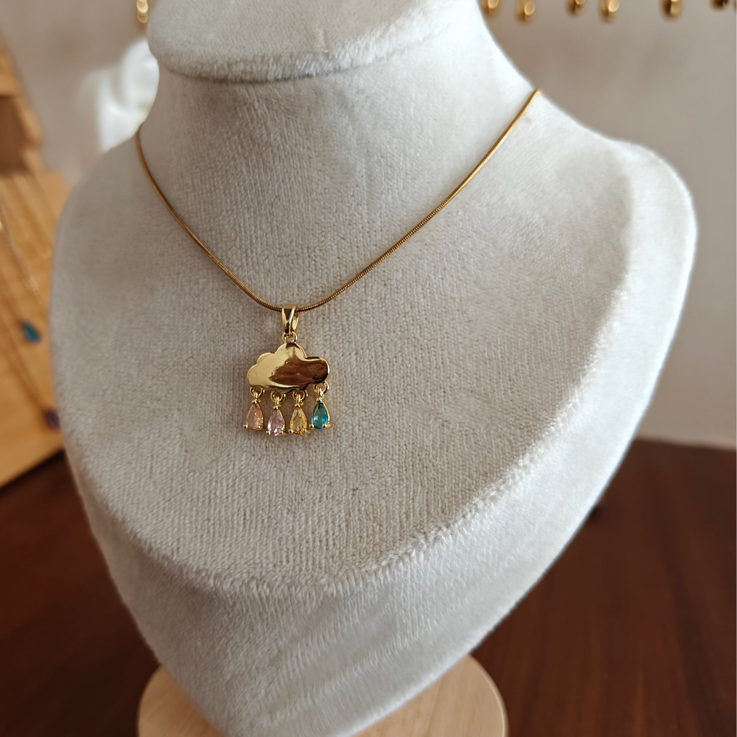 Rain cloud neckpiece