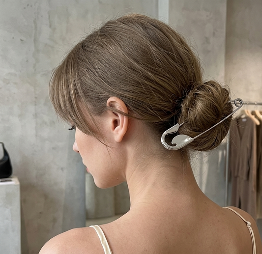 Safety pin hairpin