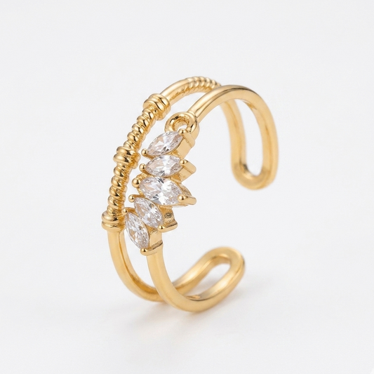 Petal stack ring