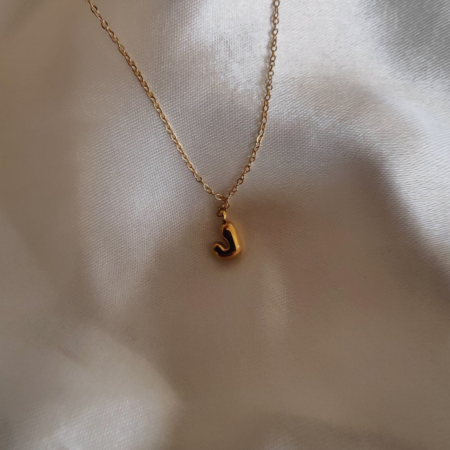 Mini bubble Initial Neckpieces