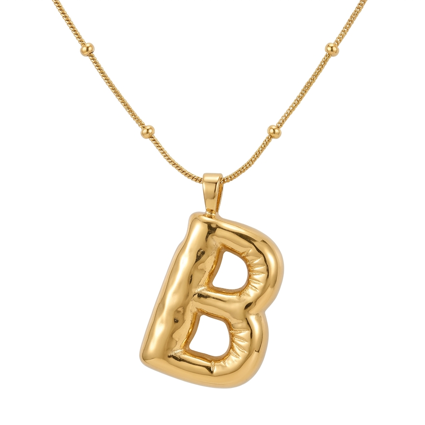B bubble initial neckpiece