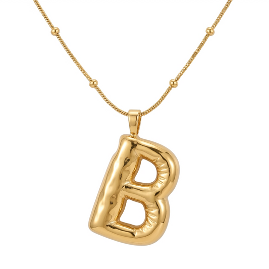 B bubble initial neckpiece