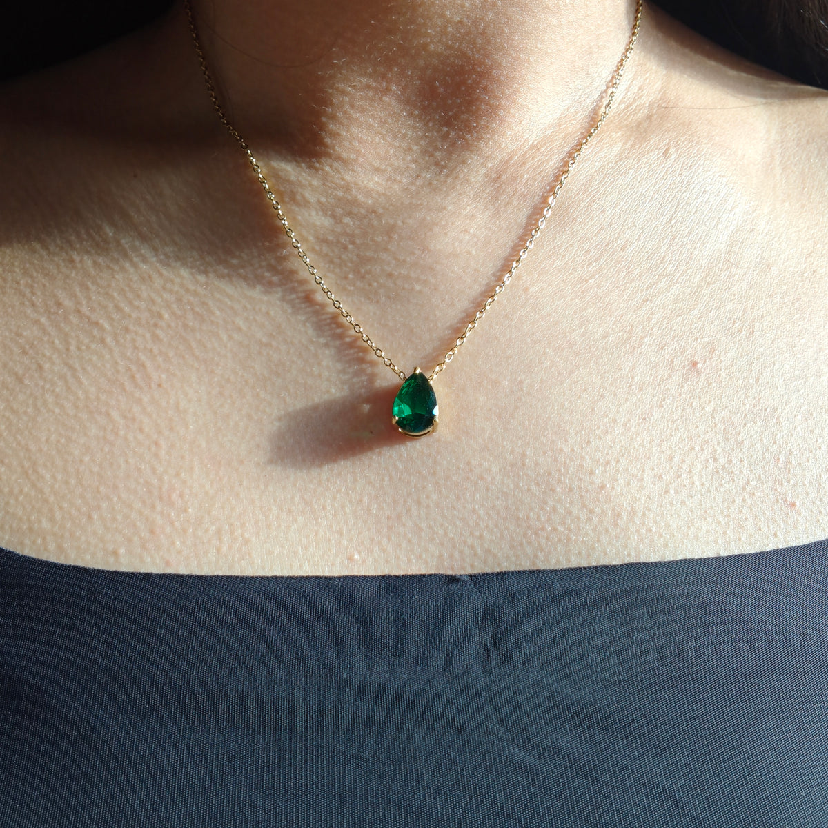 Birthstone drop neckpieces
