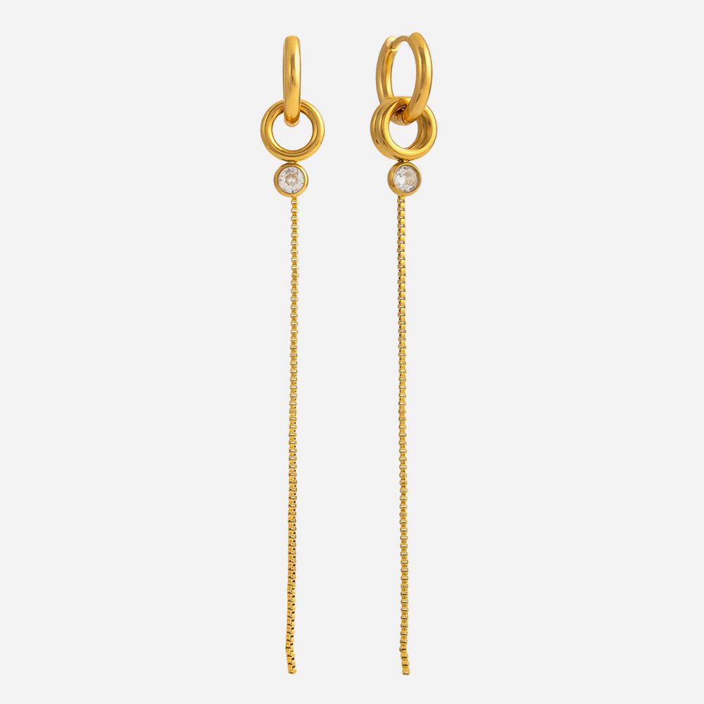 Jane long drop earrings