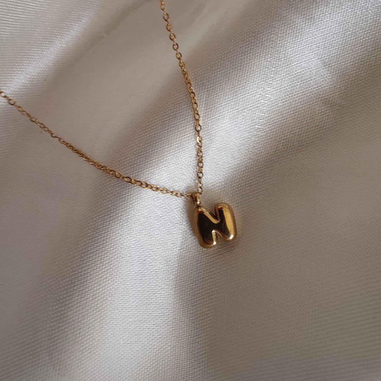 Mini bubble Initial Neckpieces