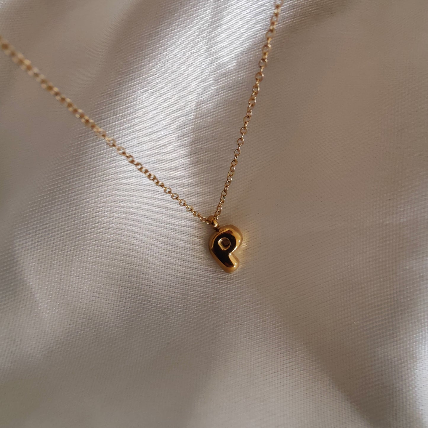 Mini bubble Initial Neckpieces