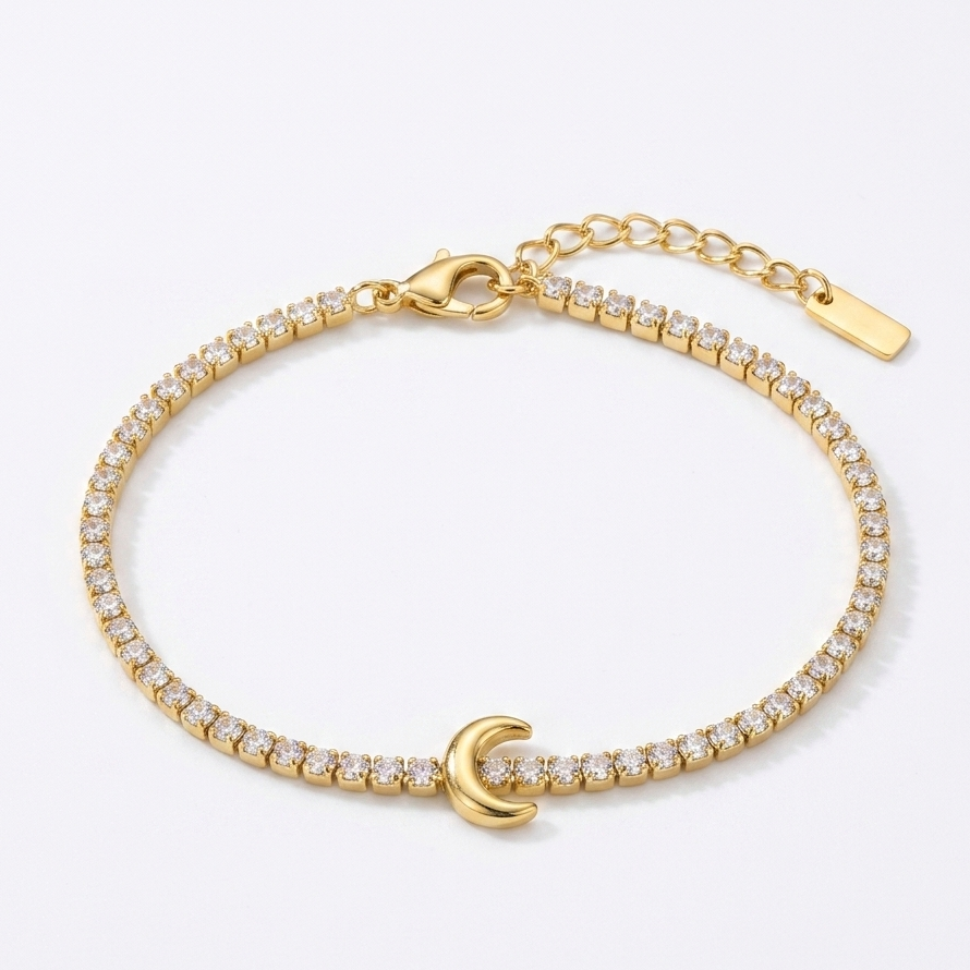 Moon tennis bracelet