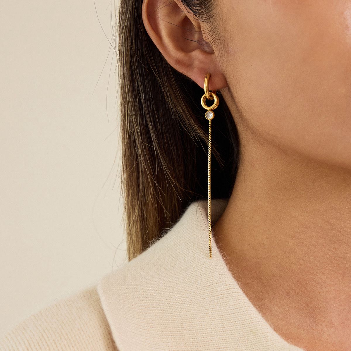 Jane long drop earrings
