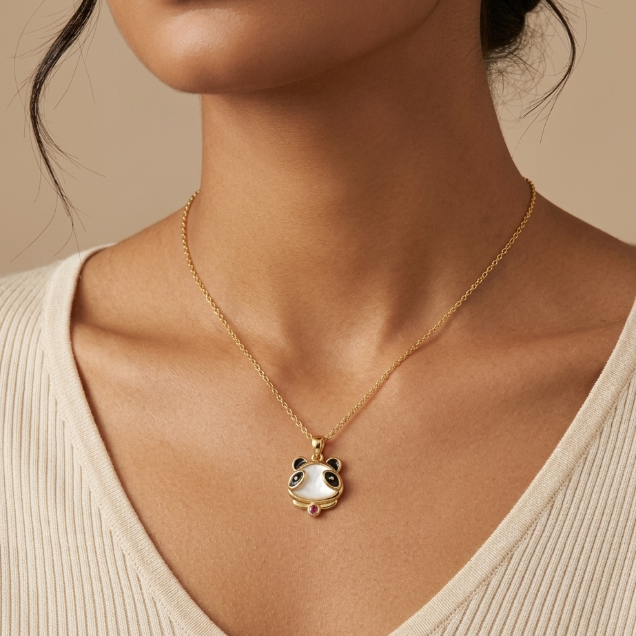 Panda neckpiece