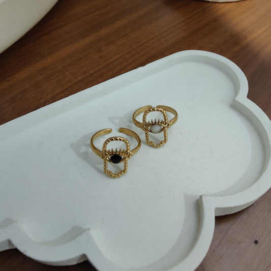 Evil eye rings