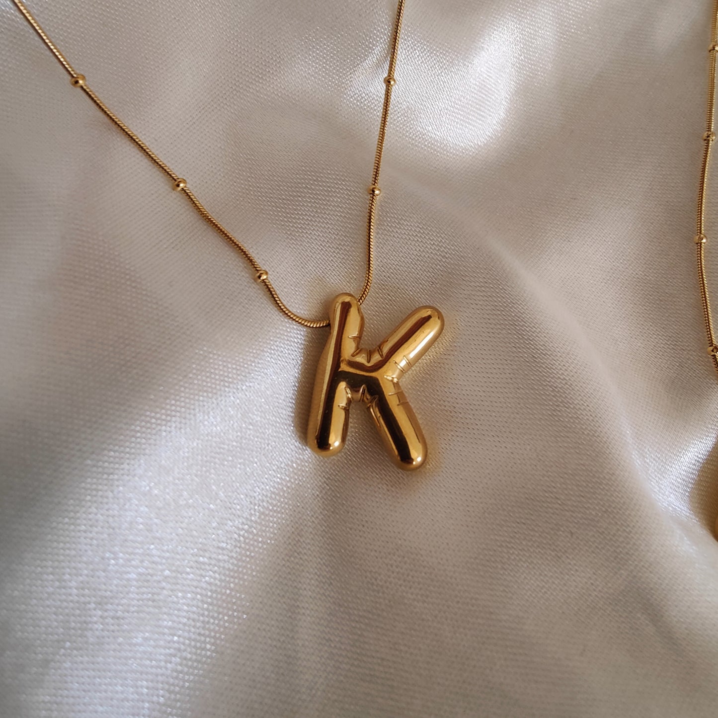 Bubble Initial Neckpieces
