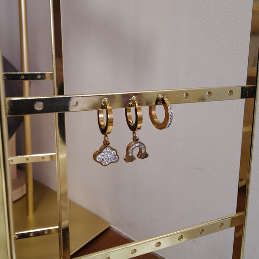 Raya triple piercings (gold)
