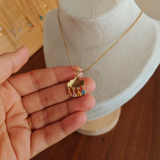 Rain cloud neckpiece