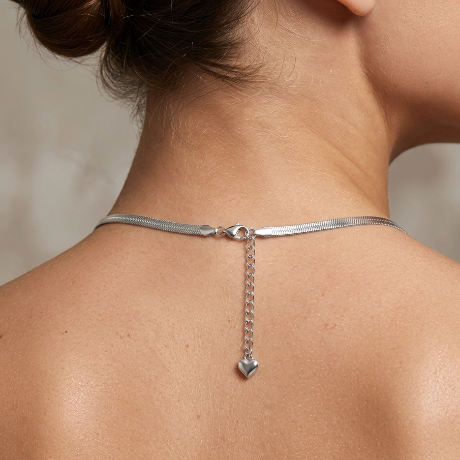 Silver Herringbone Chain
