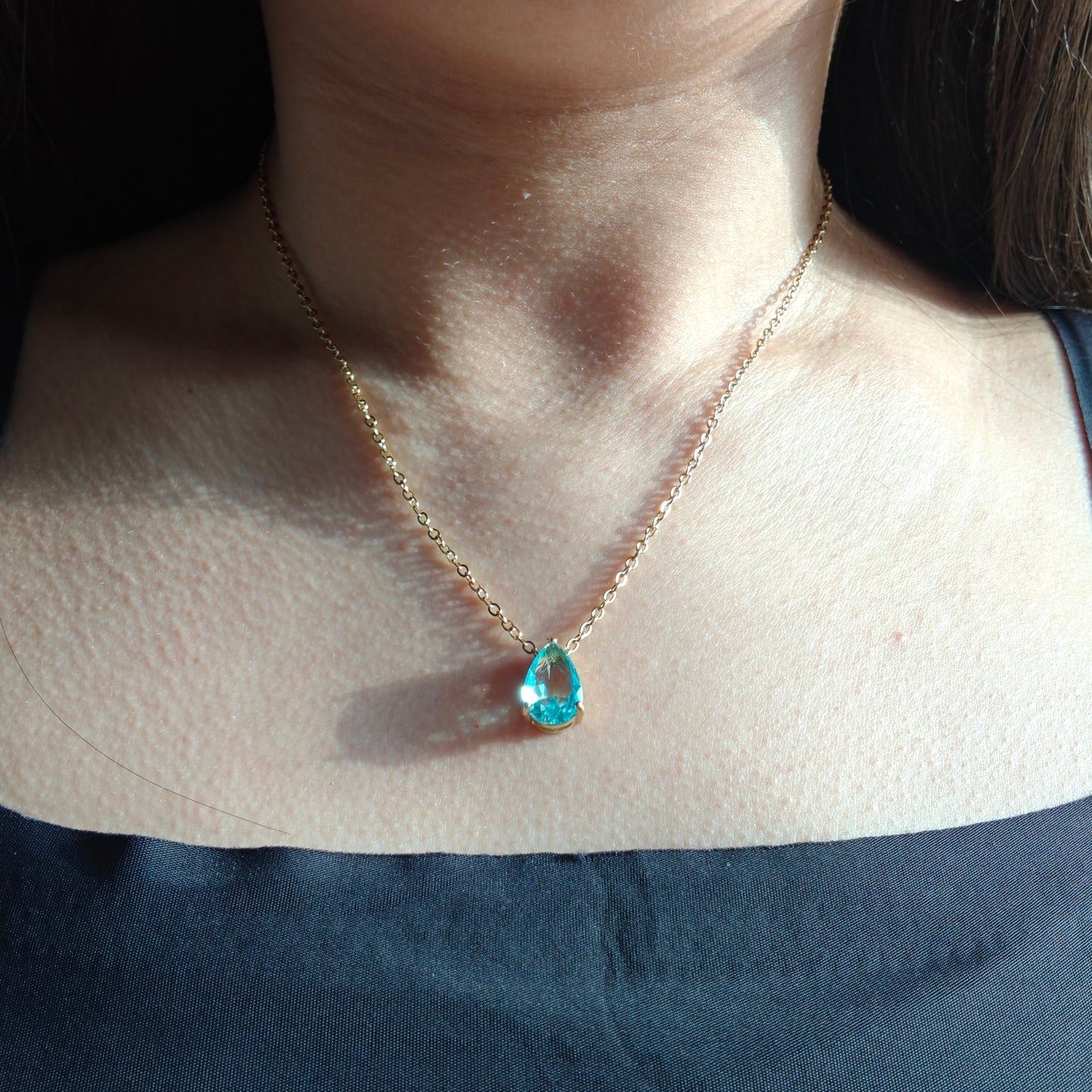 Birthstone drop neckpieces