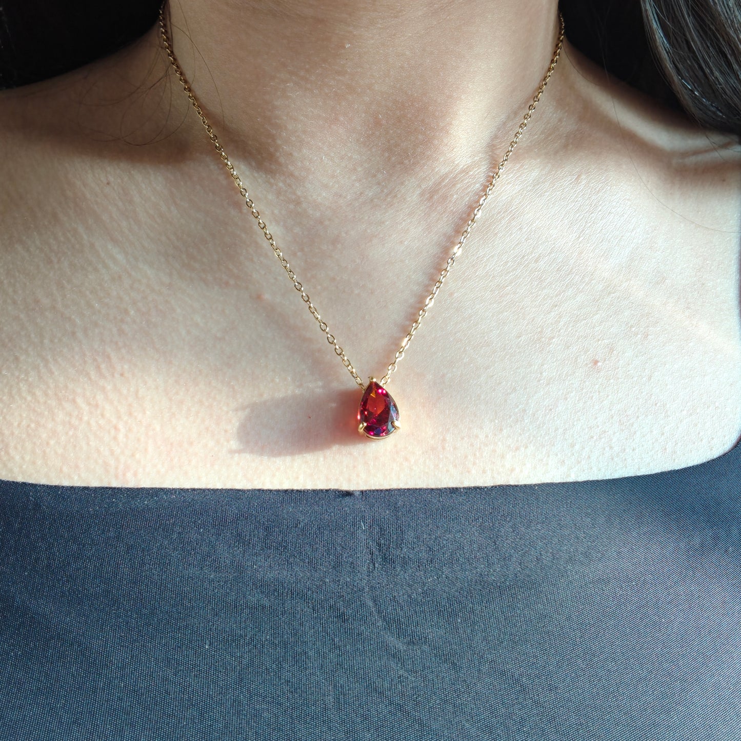 Birthstone drop neckpieces