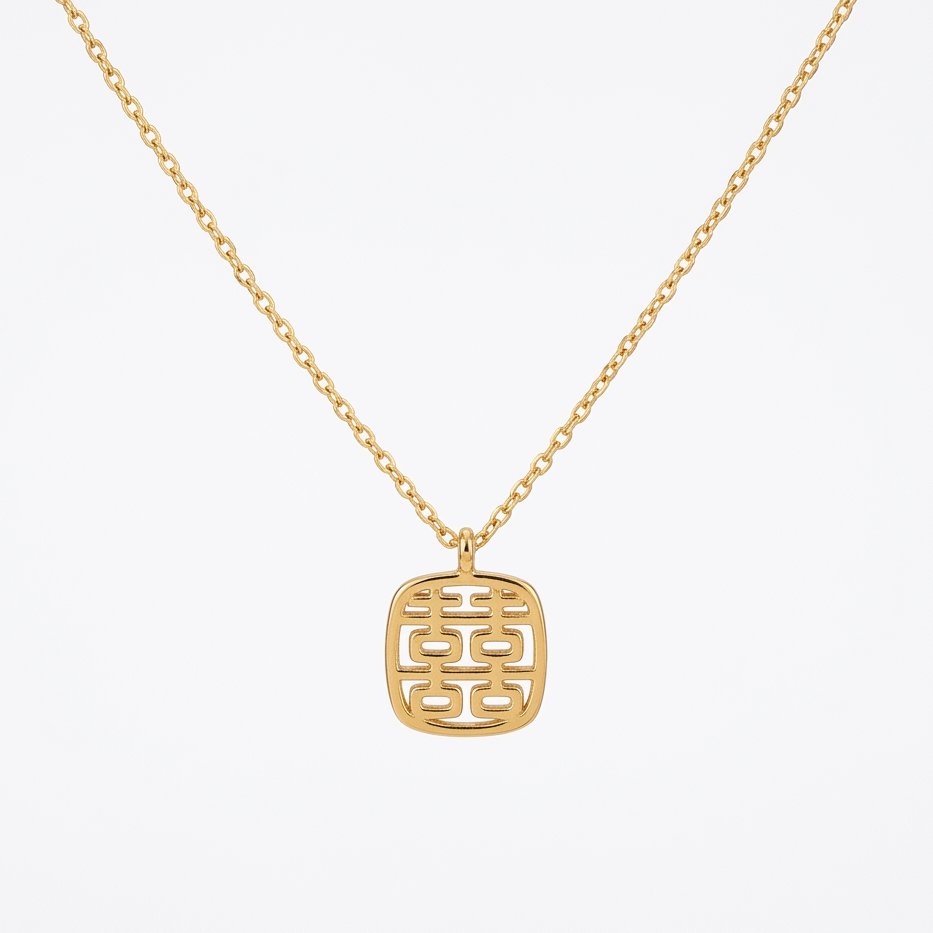 Double happiness neckpiece