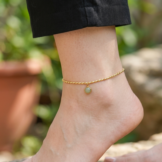 Lucky charm anklet