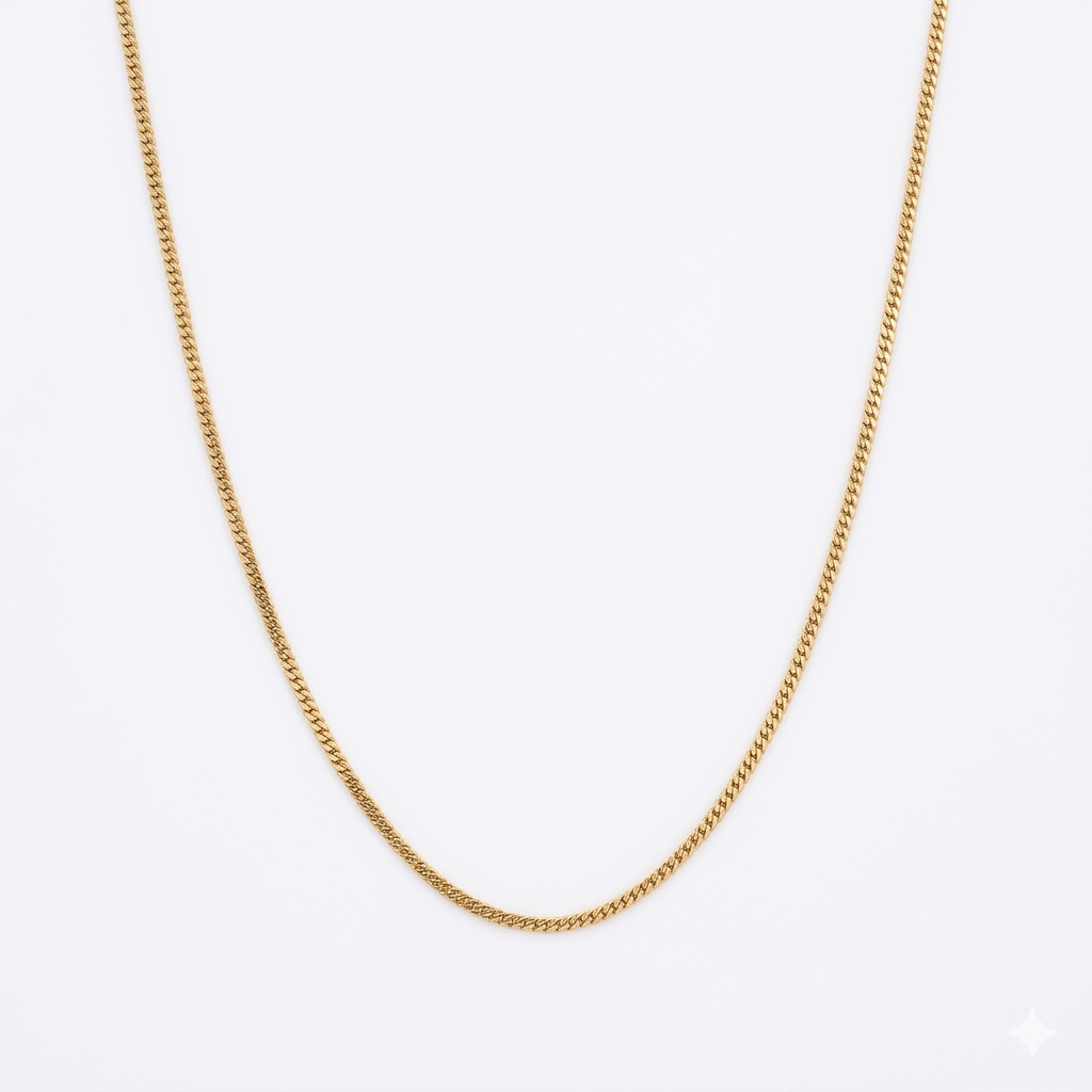 Dainty gold stackable chain