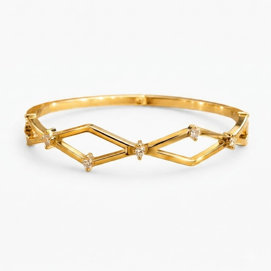 Hexa thin wrist kada