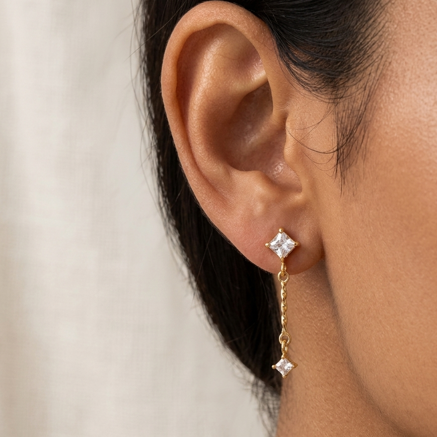 Drop Twist Earrings