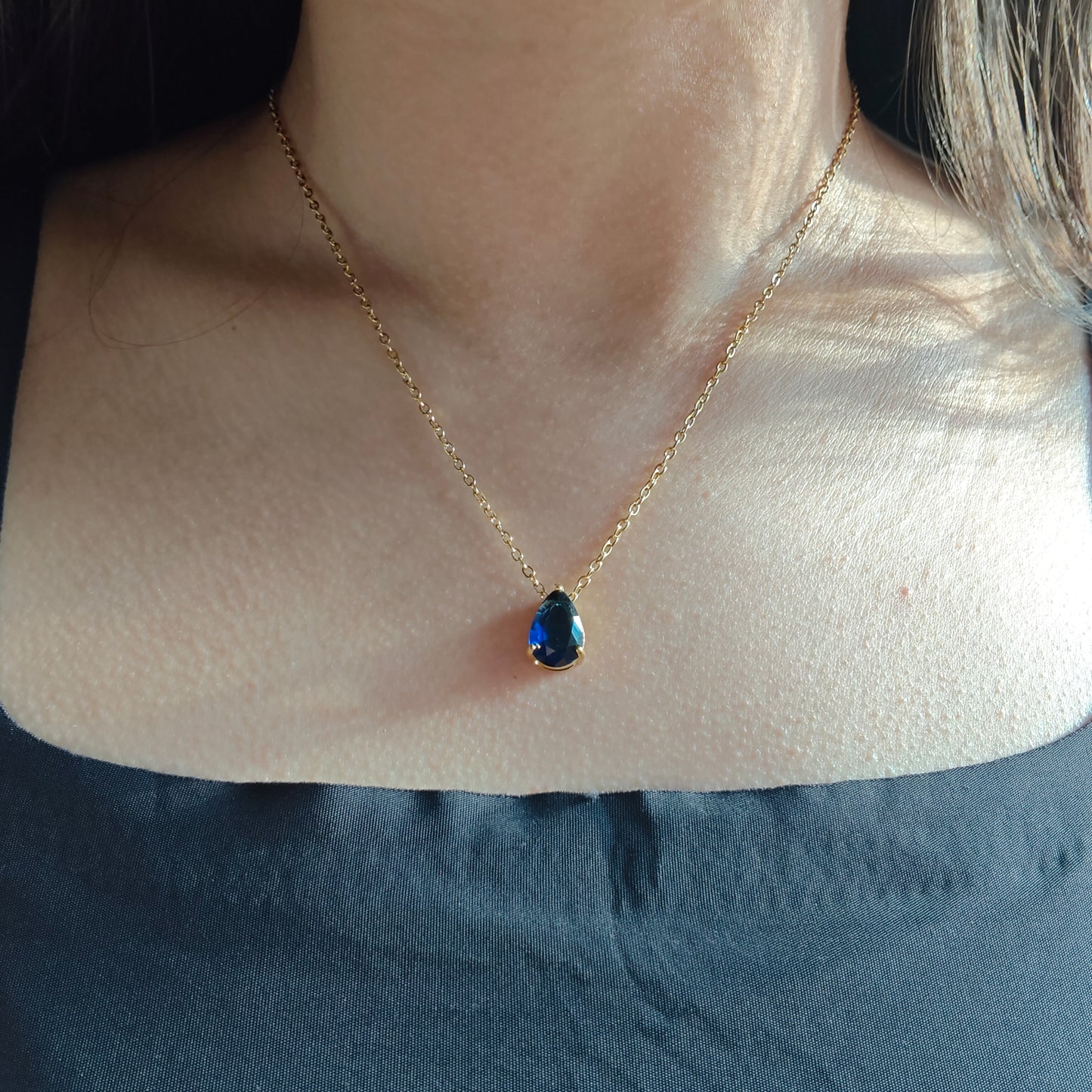Birthstone drop neckpieces