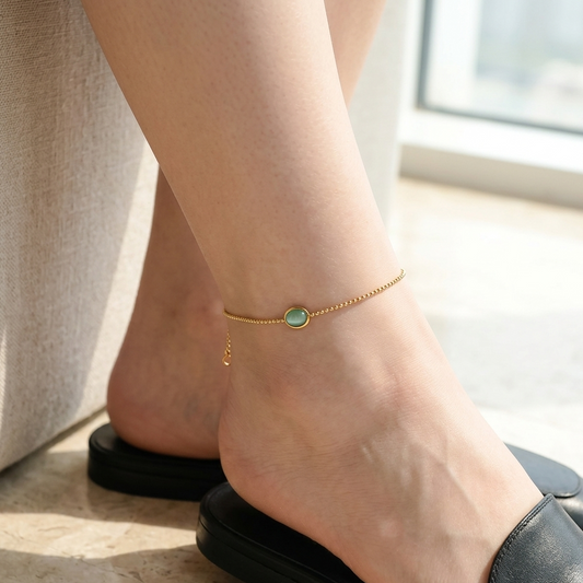 Jade anklet