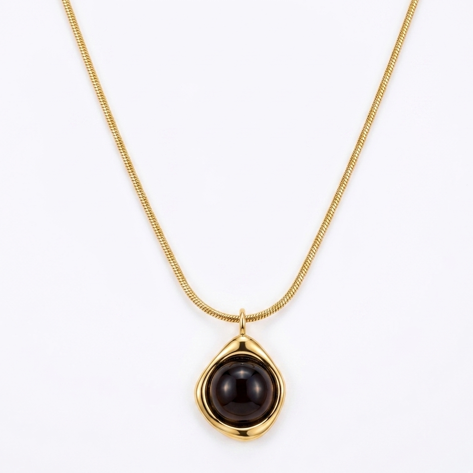 Black orb neckpiece