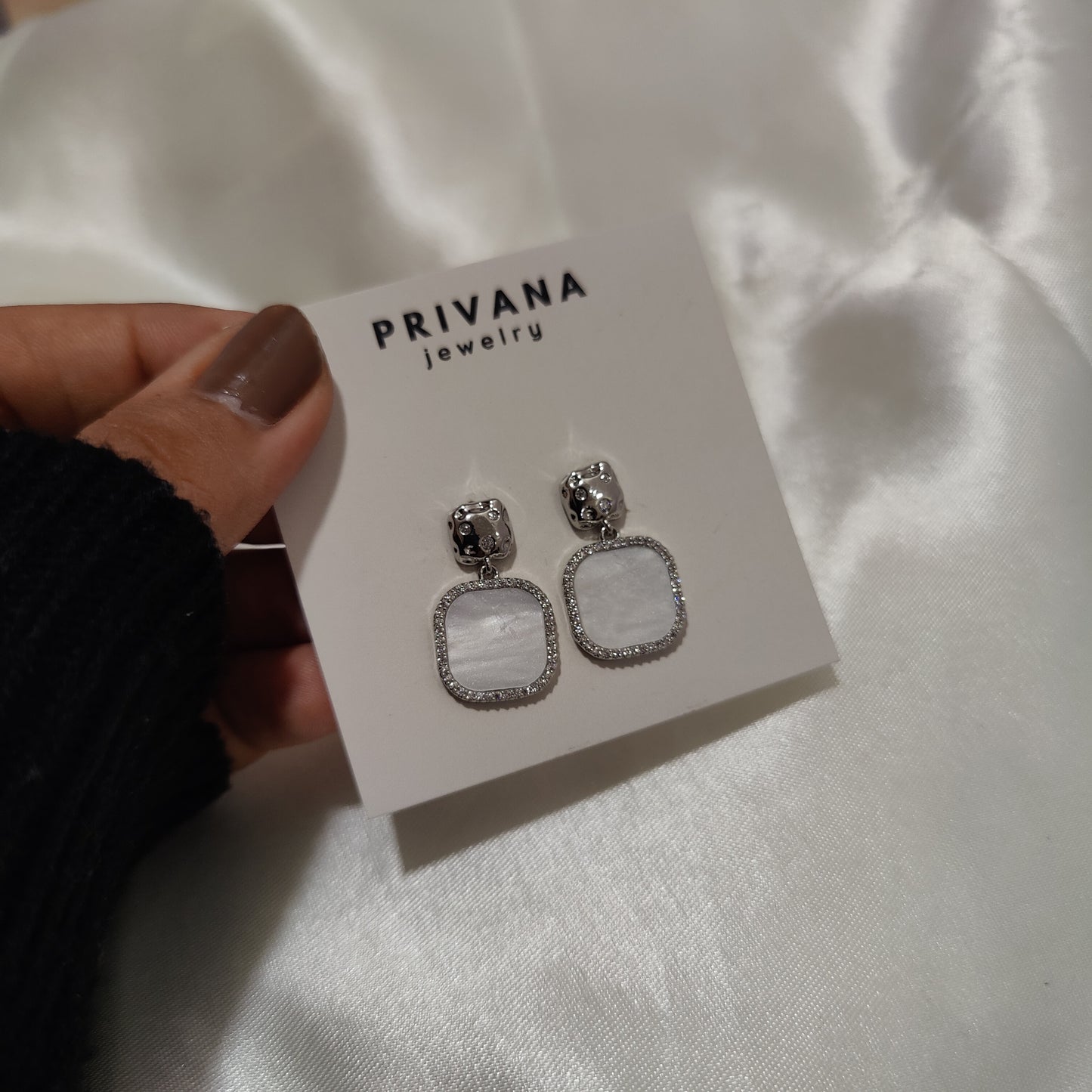 Drue silver earrings