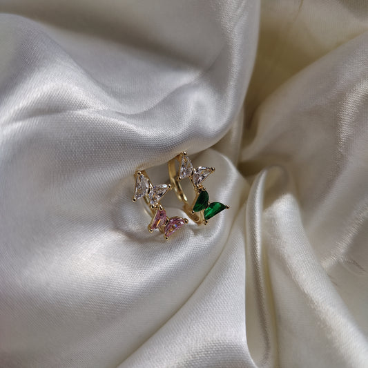 Golden Dual B-fly rings