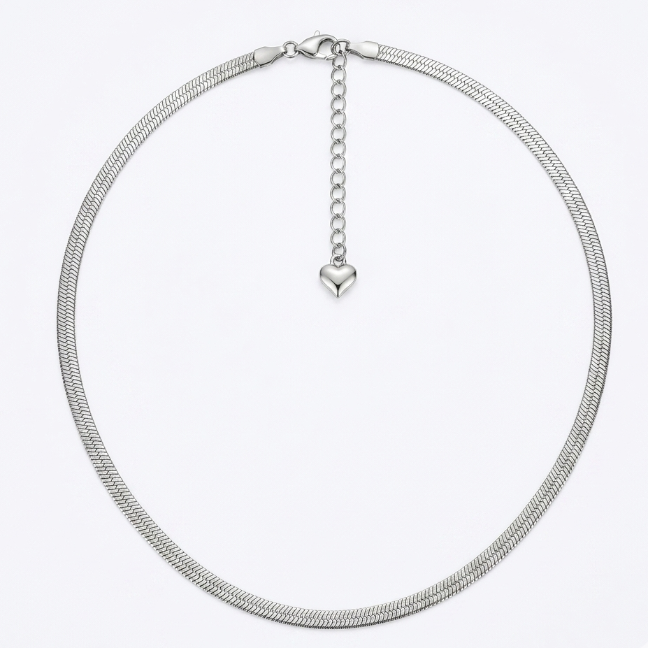 Silver Herringbone Chain