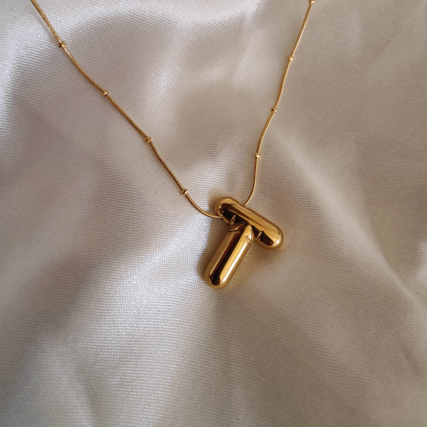 Bubble Initial Neckpieces
