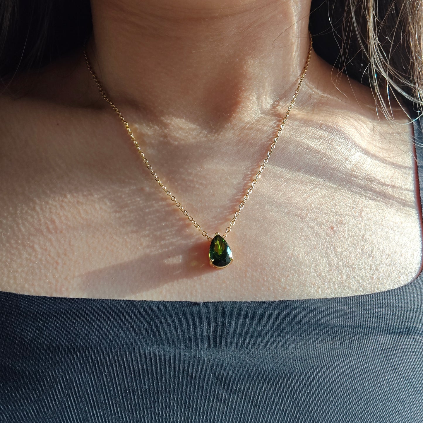 Birthstone drop neckpieces
