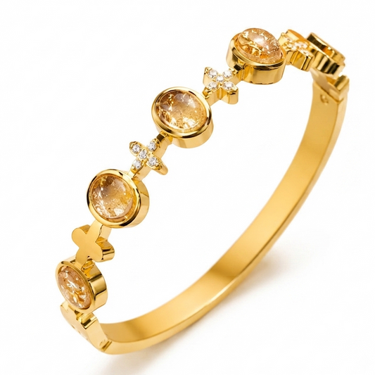 Honey glazed thin wrist kada