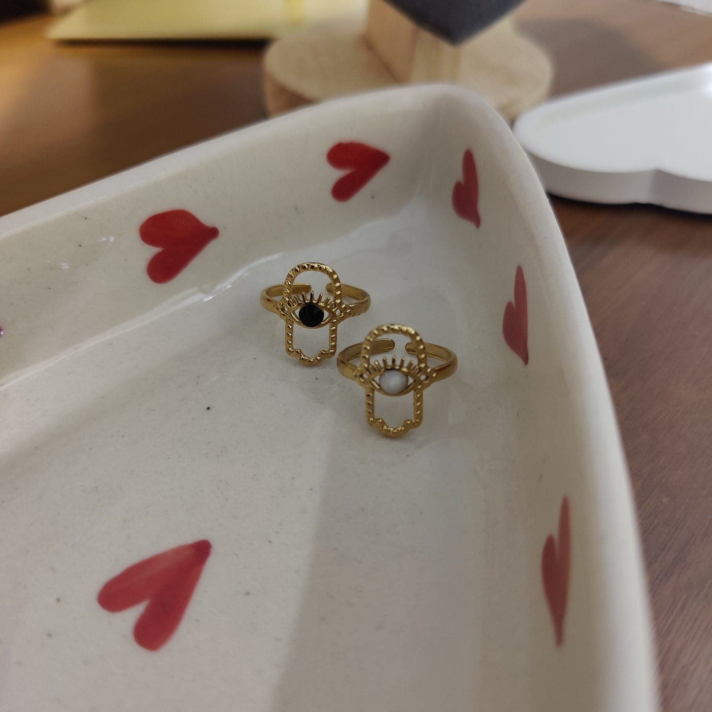 Evil eye rings