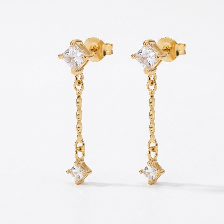 Drop Twist Earrings
