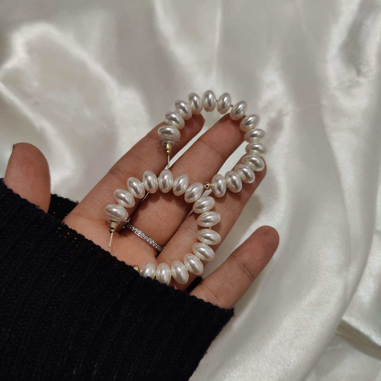Pearl hoops