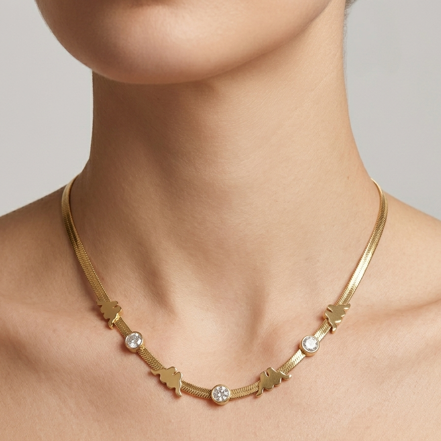 Teddy herringbone chain