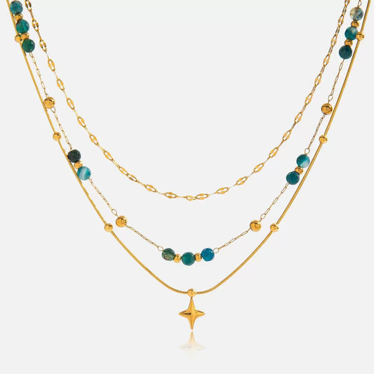 The Mermaid muse layered necklace