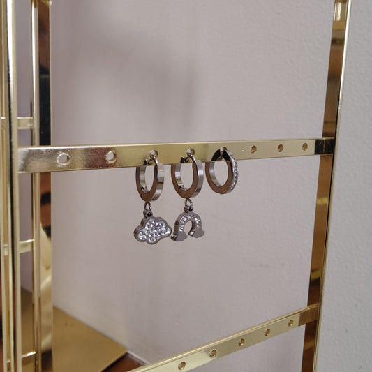 Raya triple piercings (silver)