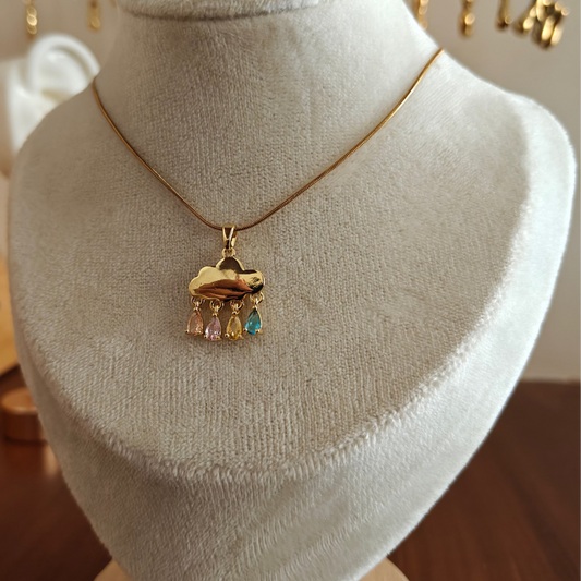 Rain cloud neckpiece