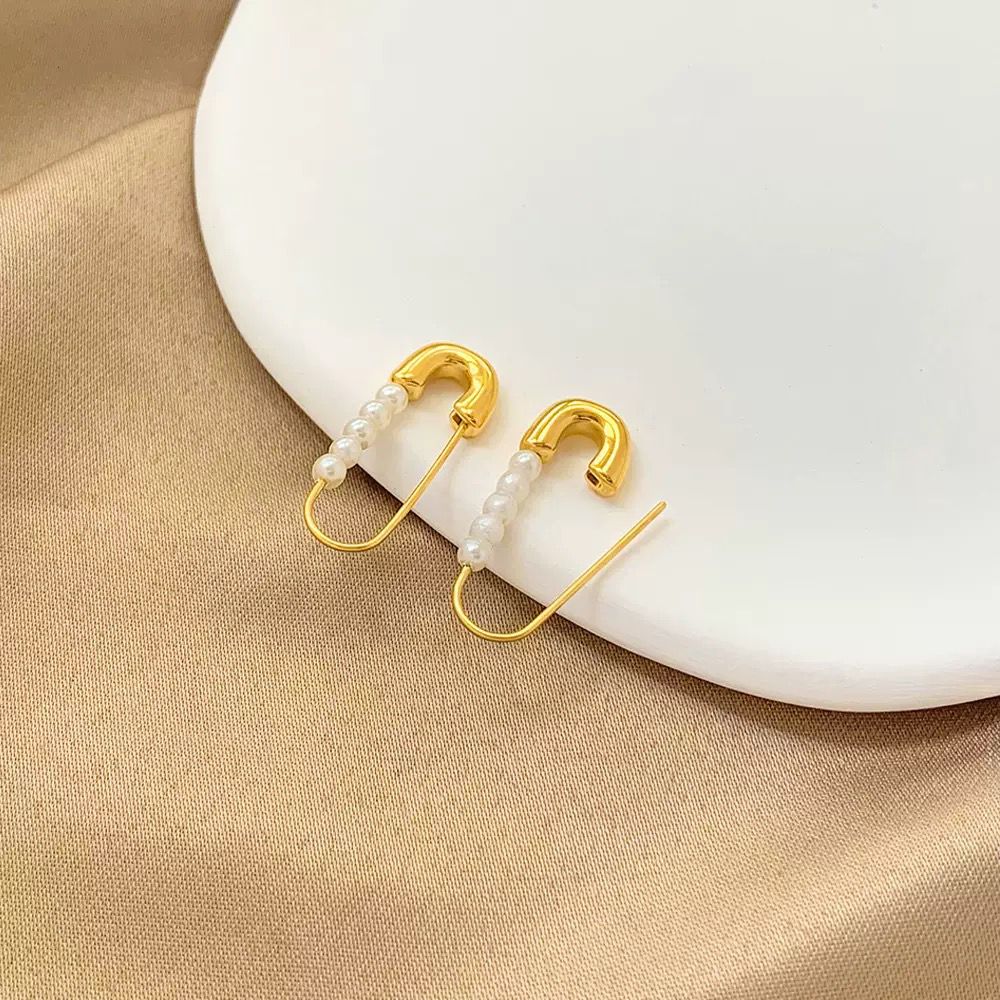 Safety pin earrings