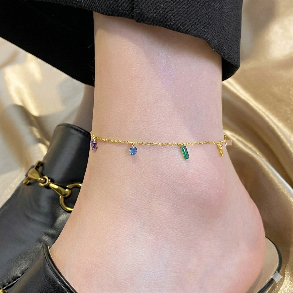 Confetti anklet