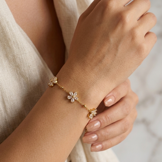 Daisy chain bracelet