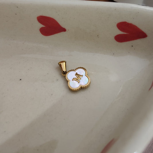 Initial M clover charm